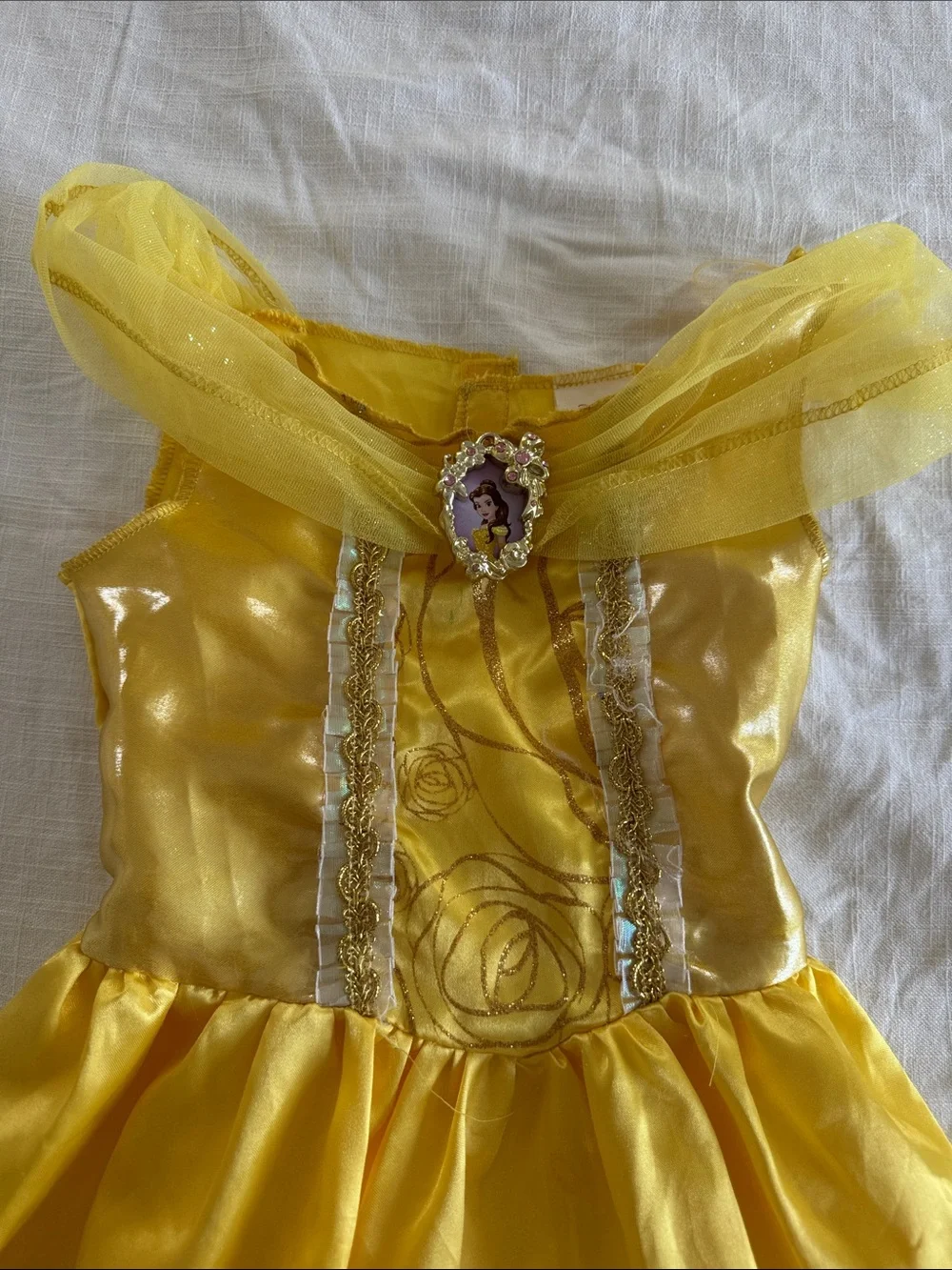 Disney Yellow Belle-Inspired Girls' Princess Dress
